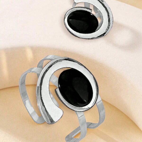 6541  Bracelet-Ring Jewelry Set: A Perfect Match for Any Occasion #JL01-WJ-0126jin/WJ-0126yin - Image 7