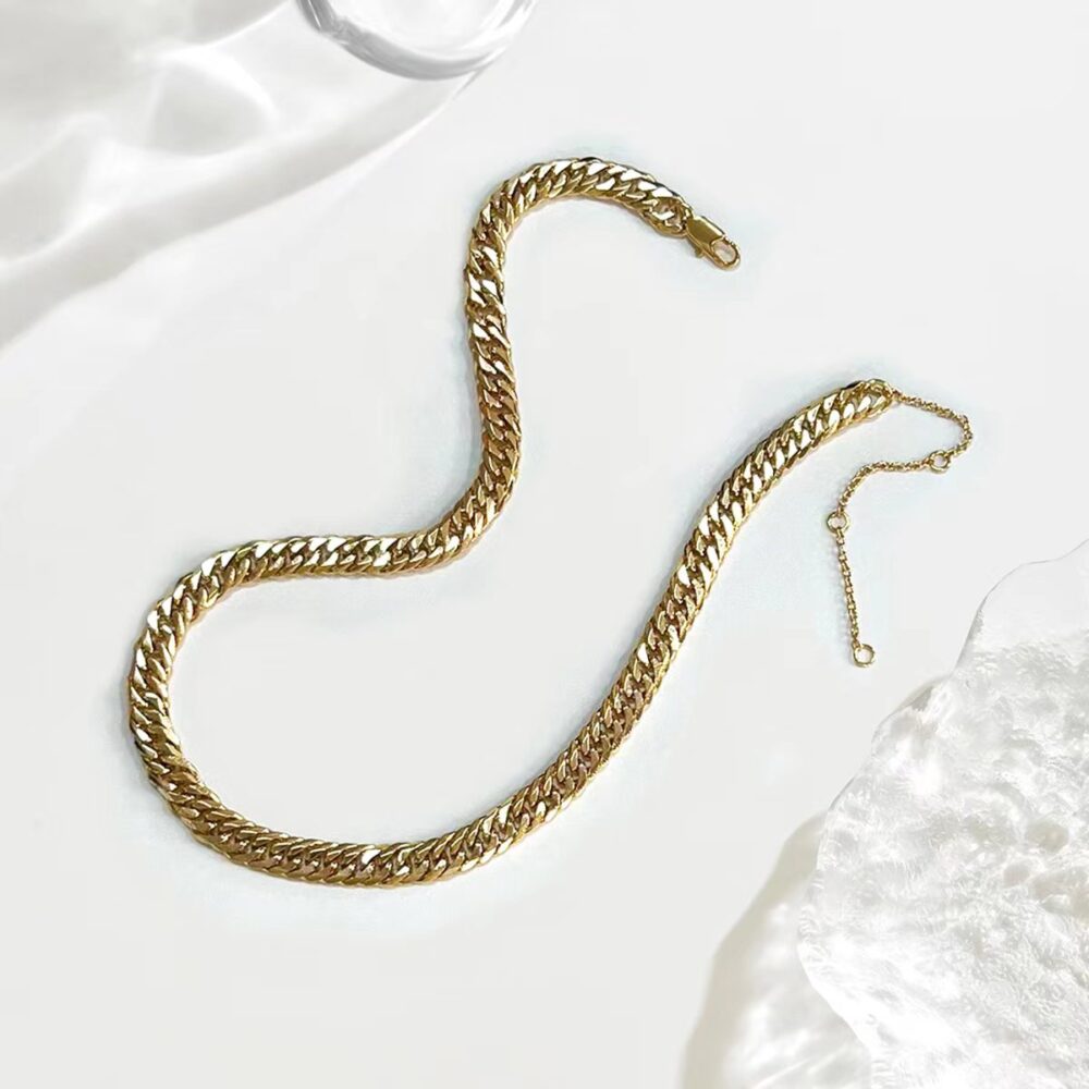 6541  Italian Gold Plated Chain Men's Necklace,  5mm Cuban Chain Men's Necklace,  Strong, Comfortable, Shiny 18 Inch #JL01-WJ-0111 - Image 3