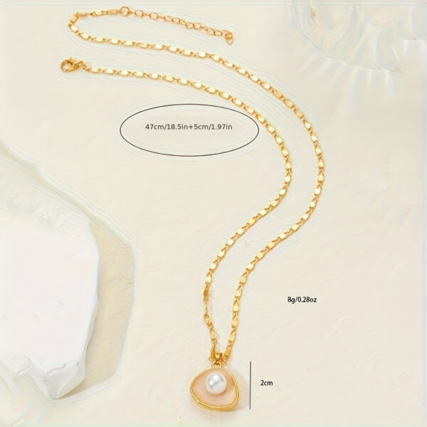 6541  Baroque Pearl Pendant Necklace for Women Pearl Gold Pendant Necklace for Women Vintage Pearl Jewelry #JL01-WJ-S0065 - Image 2