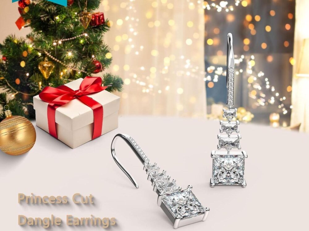 6541  Elegant Copper Inlay Stud Earrings: Perfect for Weddings,Birthday Gifts #JL01-WJ-S0045baise - Image 2