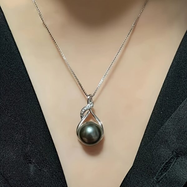 6541  Gifts for Women Wife-Tahitian-Black-Pearl-Necklace-Gift for  Wife Wedding Birthday Anniversary Jewelry-Mom Girlfriend Her  Mothers Day Gifts for Mom Women Valentines Day Christmas Day Gifts #JL01-WJ-S0054 - Image 7