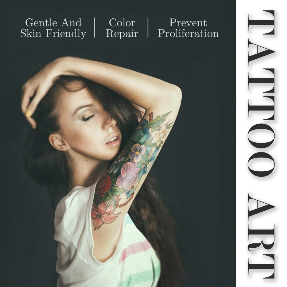 Tattoo Repair Cream Tattoo Color Fixing Gentle clean moisturizing skin fade Tattoo Repair cream #JL04-EE062301101-15g - Image 3