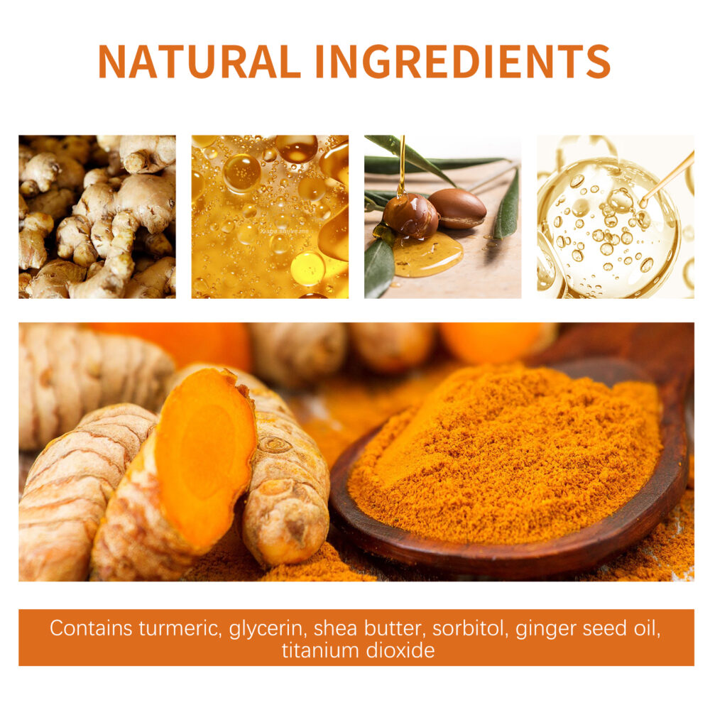 Turmeric Spot Cleansing Soap Refreshing Tender Skin Lightening Dark spot Acne Mark Smooth Skin Body Cleansing soap #JL04-EEA08-A072-110-YE1 - Image 5