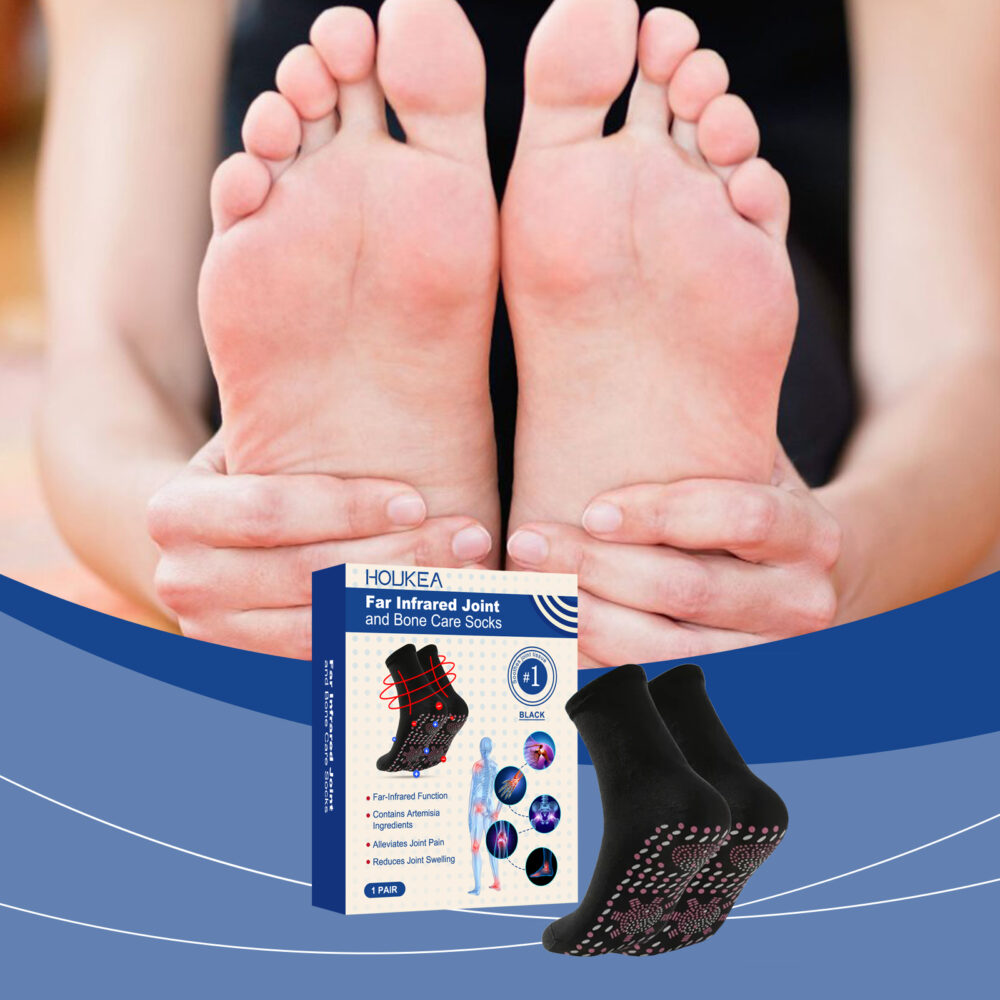 Joint Care socks Body joints Legs Foot massage care socks Breathable and comfortable #JL04-HKJ01-A001-1-WH1 - Image 3