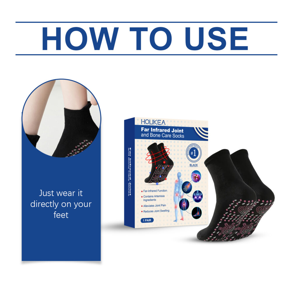Joint Care socks Body joints Legs Foot massage care socks Breathable and comfortable #JL04-HKJ01-A001-1-WH1 - Image 5