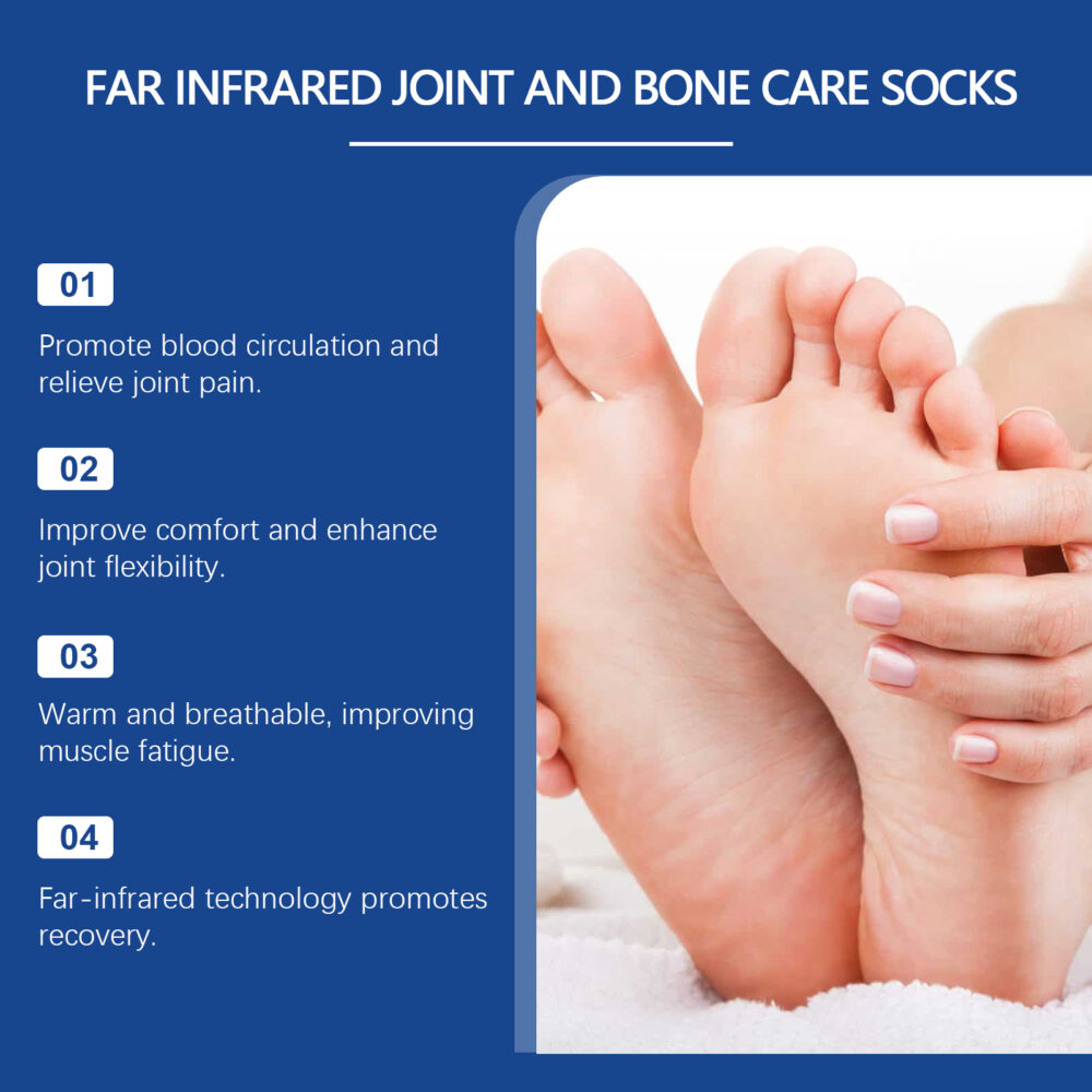 Joint Care socks Body joints Legs Foot massage care socks Breathable and comfortable #JL04-HKJ01-A001-1-WH1 - Image 6