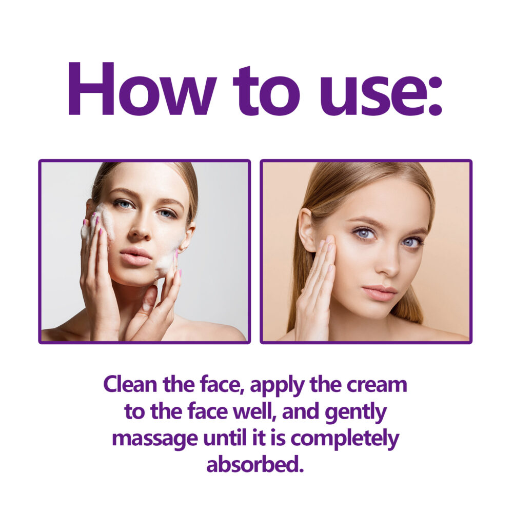 Face Lift Firming Cream to Reduce Fine Lines on the Face with a Gentle Moisturizing cream for Wrinkled skin #JL04-HOA02-A080-30-WH1 - Image 3