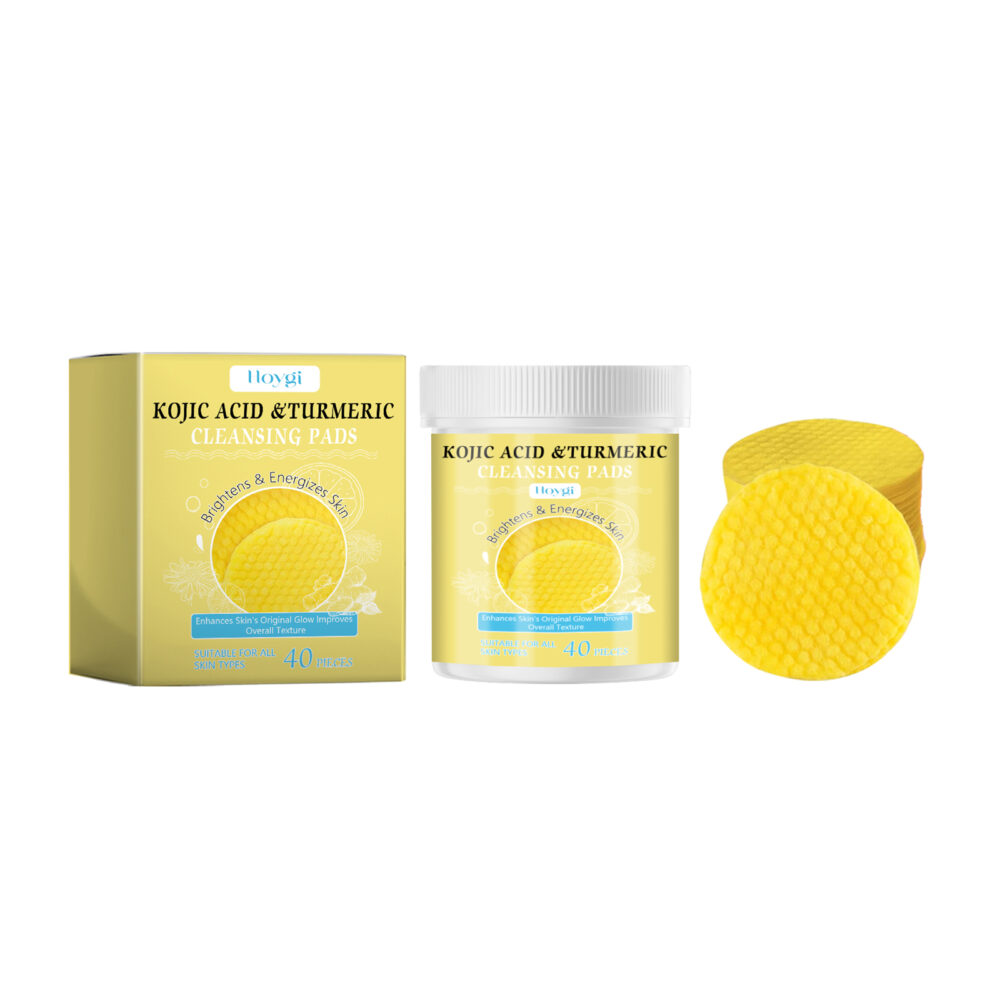 Turmeric acid Cleansing Pad Facial Daily cleansing gentle skin care Moisturizing skin brightening cleanser #JL04-HOA05-A130-40-YE2