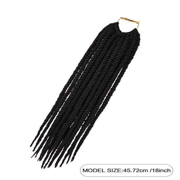 6541  FOUR STRAND SENEGAL TWIST Senegalese Twist Crochet Hair Braids #JL01-802-1B - Image 3