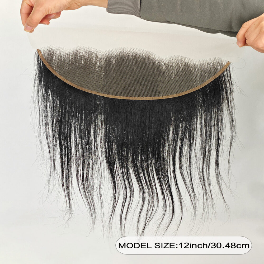 12 Inch Human Hair Straight 4x5 HD Lace Closure Blonde 12A Free Part Natural Hairline Baby Hair 100% Russian Blonde Virgin Remy Human Hair 150% Density #JL01-4X5 HD LACE CLOSURE 12”-NATURAL/DK - Image 3