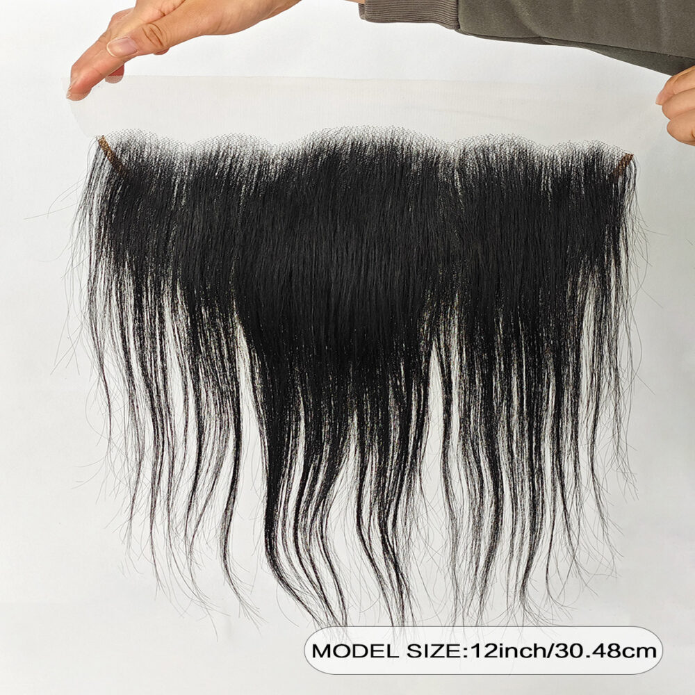 12 Inch Human Hair Straight 4x5 HD Lace Closure Blonde 12A Free Part Natural Hairline Baby Hair 100% Russian Blonde Virgin Remy Human Hair 150% Density #JL01-4X5 HD LACE CLOSURE 12”-NATURAL/DK - Image 4