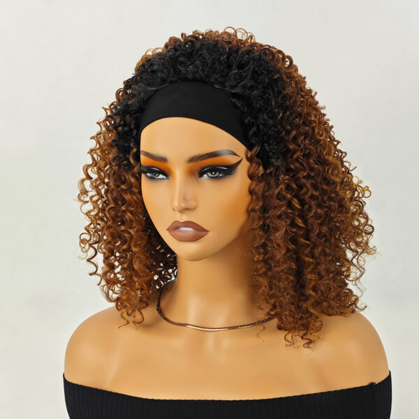 Especially Yours Curly Headband Wig Shoulder-Length Layers of Natural Spiral Curls with Full, Bouncy Volume, Comfy Stretch Band/Runway Shades of Black Headband Kinky Curly Synthetic Hair Wigs For African American Women 16 Inch #JL01-LY-1437A-1/LY-1437A-1B/LY-1437A-2/LY-1437A-OP1B30/LY-1437A-OP27/LY-1437A-OP430 - Image 16