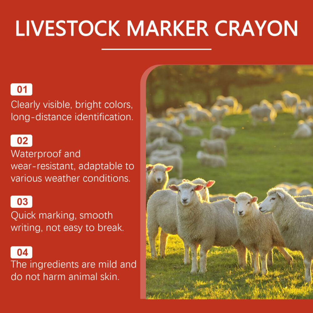 Livestock marker crayons Lubricated and durable clearly distinguishable Marker pens Livestock classification crayons #JL04-JH-C09-0038-01 - Image 8