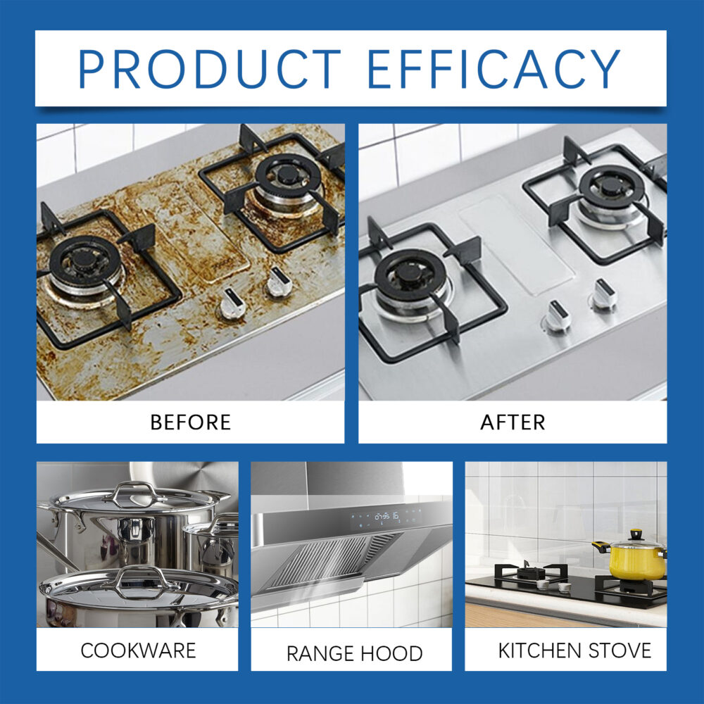Kitchen Grease Foam cleaner Multifunctional gentle decontamination kitchen stove top cleaner #JL04-JUC01-A015-100-BU1 - Image 9