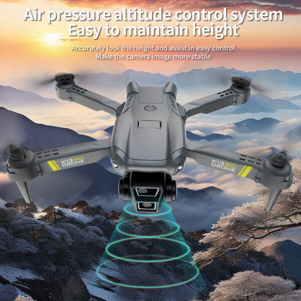 K13black- Hd dual camera, toy drone, portable and foldable #JL02-K13 - Image 5
