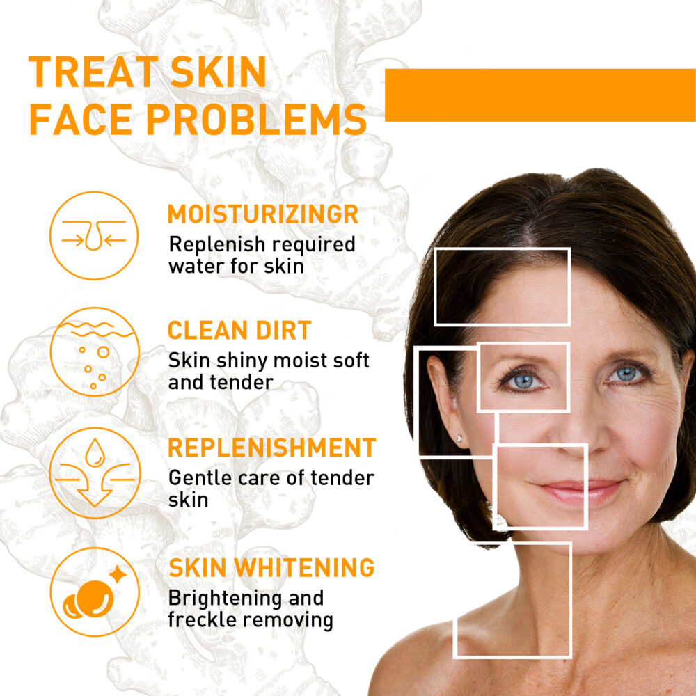Turmeric Cream Lighten fine lines and Spots Hydrating anti-wrinkle cream #JL04-OU012211111-50g - Image 3