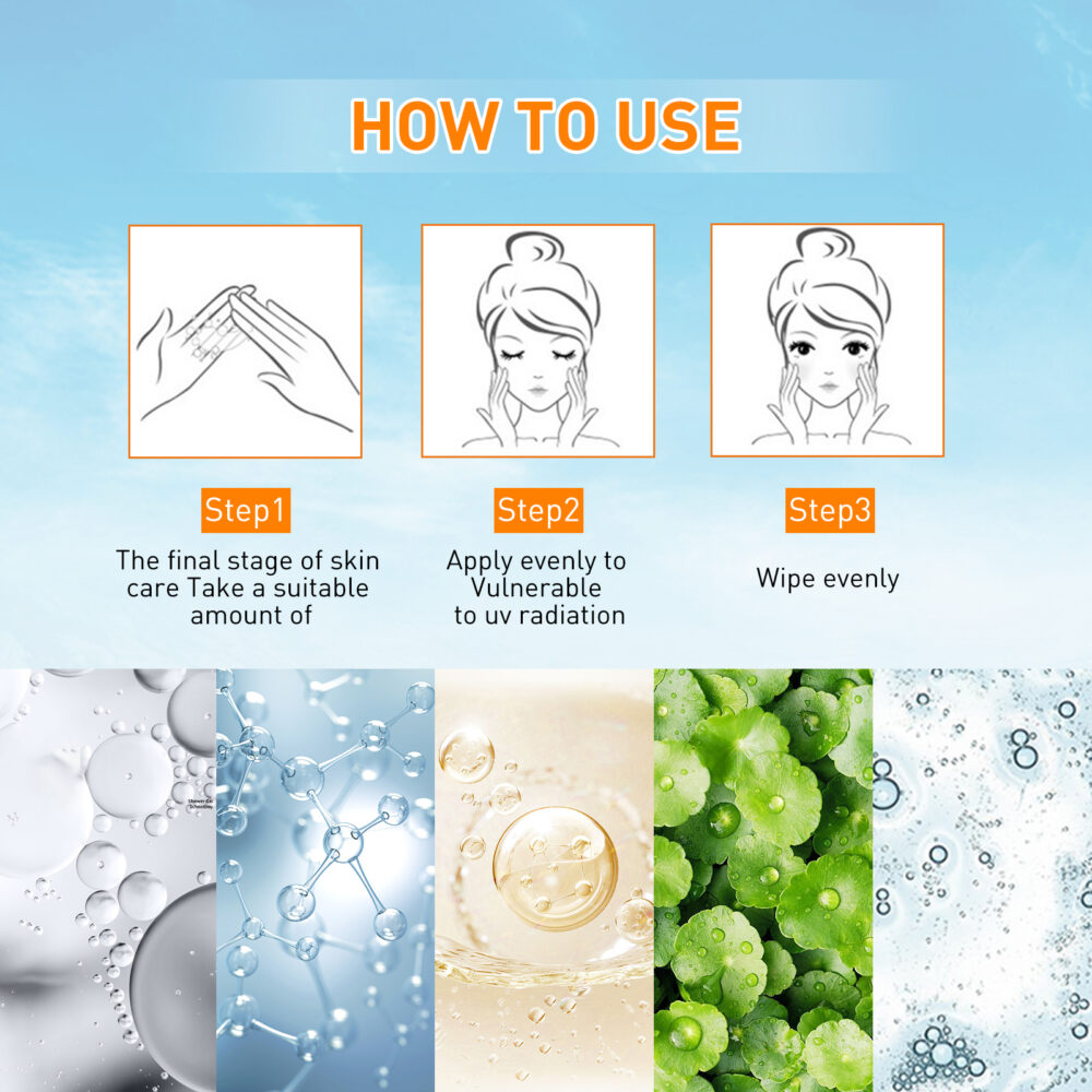 Liquid Protective Cream UV Protective Summer outdoor Moisturizing and repairing facial skin protective cream #JL04-OUA02-A009-50-OG1 - Image 5