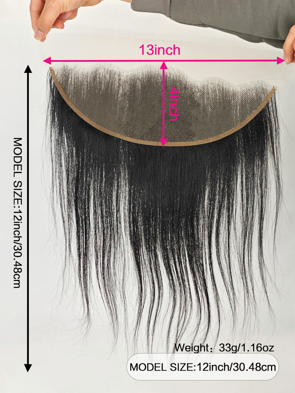 12 Inch Human Hair Straight 4x5 HD Lace Closure Blonde 12A Free Part Natural Hairline Baby Hair 100% Russian Blonde Virgin Remy Human Hair 150% Density #JL01-4X5 HD LACE CLOSURE 12”-NATURAL/DK - Image 2