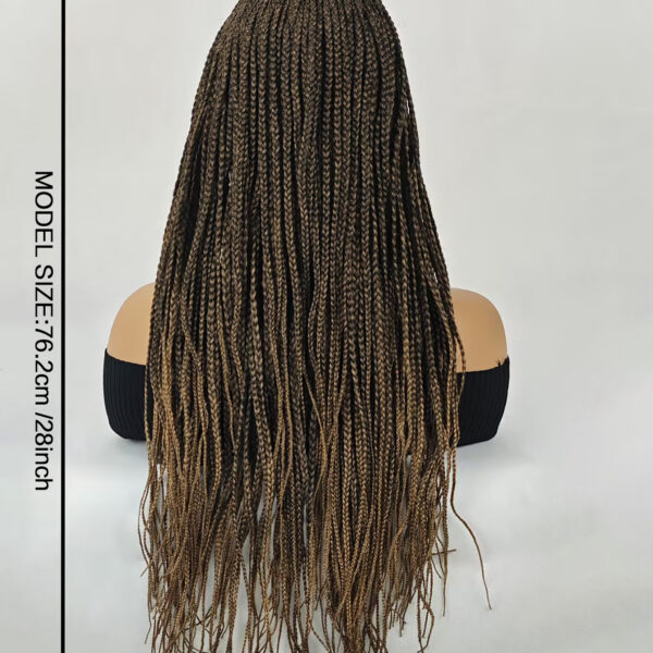 6541  28 inch Braided Wigs for Women Full Lace Front Box Braided  Wig KnotlessBraided Wigs plus Hand Braided  Wigs With Hair synthetic wig #JL01-1032-T27/1032-T30/1032-T530 - Image 9