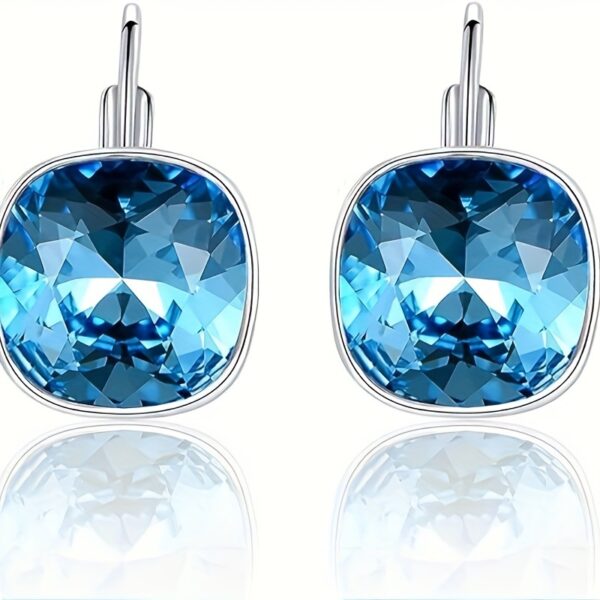 6541  Drop Earrings 18K White Gold Plated Crystal Hypoallergenic Drop Earrings Women's Jewelry #JL01-WJ-S0054/WJ-S0054baise