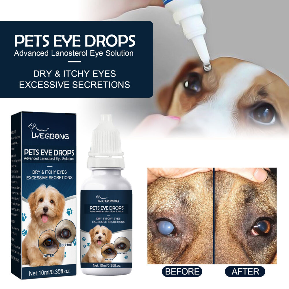 Pet Eye Drops Clean eye drops for dogs and cats to relieve itchy eyes from tears #JL04-YE122302171-10ml