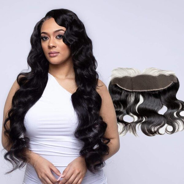 Elegant Luxury in Every Thread: Handmade 100% Human Dark Brown HD Lace Wig, Reflecting Natural Grace #JL01-CL0067/CL0068 - Image 8