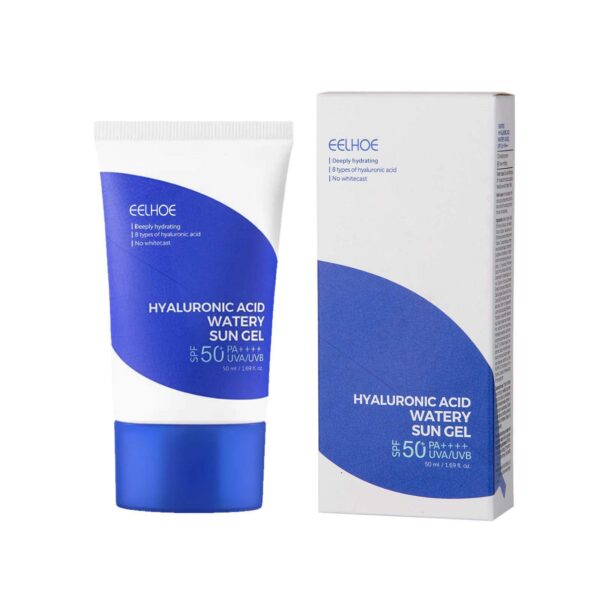 Hyaluronic Acid Hydra Sunscreen 50ml Chemical Sunscreen Hydra Breathable strong sunscreen #JL02-A313-Blue Sun Gel - Image 11