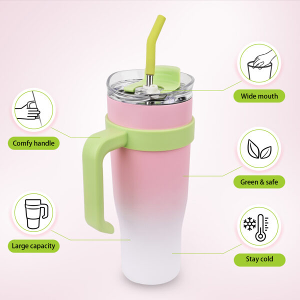 Car water bottle - Pink #JL02-ZGD-GRADEDPOWDER - Image 3