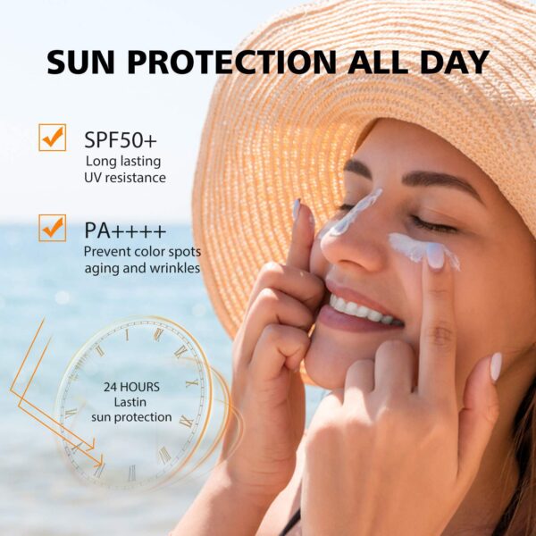Hyaluronic Acid Hydra Sunscreen 50ml Chemical Sunscreen Hydra Breathable strong sunscreen #JL02-A313-Blue Sun Gel - Image 12