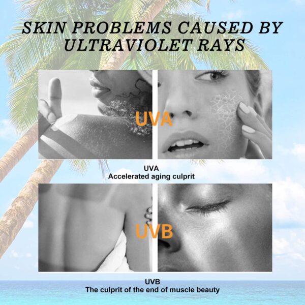 Hyaluronic Acid Hydra Sunscreen 50ml Chemical Sunscreen Hydra Breathable strong sunscreen #JL02-A313-Blue Sun Gel - Image 13