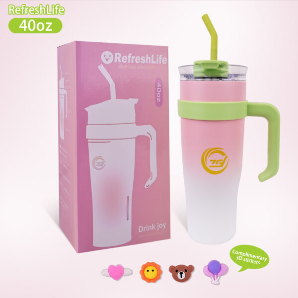 Car water bottle - Pink #JL02-ZGD-GRADEDPOWDER - Image 6