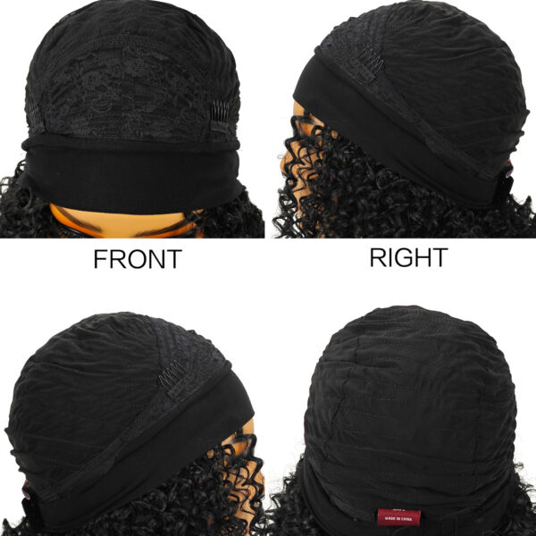 Especially Yours Curly Headband Wig Shoulder-Length Layers of Natural Spiral Curls with Full, Bouncy Volume, Comfy Stretch Band/Runway Shades of Black Headband Kinky Curly Synthetic Hair Wigs For African American Women 16 Inch #JL01-LY-1437A-1/LY-1437A-1B/LY-1437A-2/LY-1437A-OP1B30/LY-1437A-OP27/LY-1437A-OP430 - Image 5