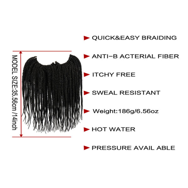 6541  BRAID PRE-FEATHERED BOX BRAID 14" #JL01-FREETRESS-BRAID-1B - Image 3