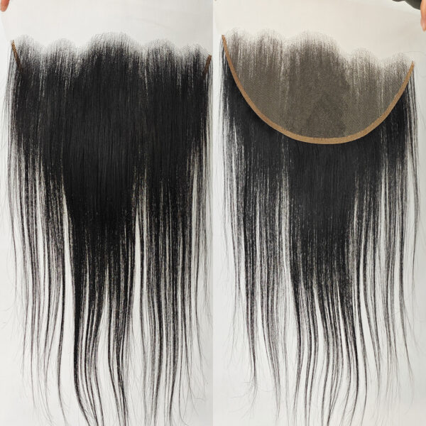 12 Inch Human Hair Straight 4x5 HD Lace Closure Blonde 12A Free Part Natural Hairline Baby Hair 100% Russian Blonde Virgin Remy Human Hair 150% Density #JL01-4X5 HD LACE CLOSURE 12”-NATURAL/DK