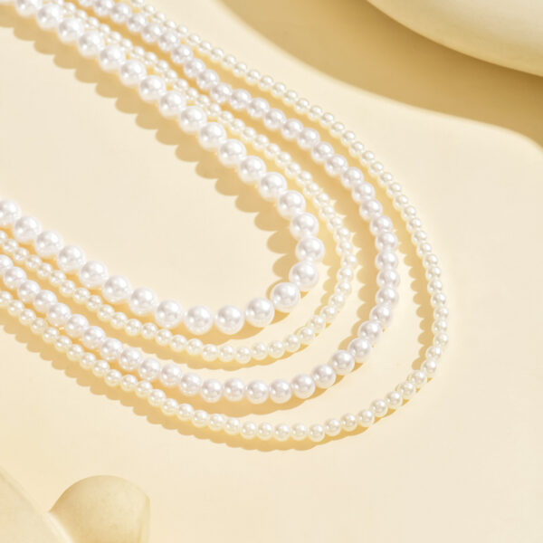 6541  Elegant Multi-Layer Pearl Beaded Necklace - Classic and Timeless Jewelry #JL01-WJ-0165