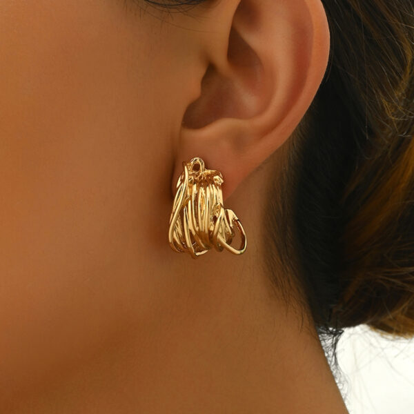 6541  Chic Zinc Alloy Earrings, Minimalist Jewelry for Everyday Wear, Ideal Gift for Her, Suitable for Weddings, Anniversaries, Birthdays #JL01-WJ-0094 - Image 3