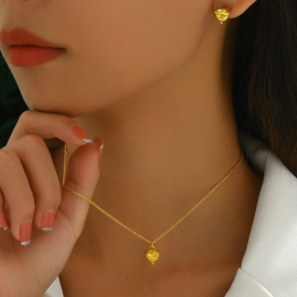 6541  Trendy Earrings and Necklace Combo, Boost Your Charm Effortlessly #JL01-WJ-0141 - Image 3