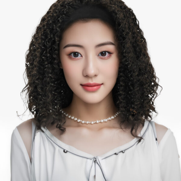 Especially Yours Curly Headband Wig Shoulder-Length Layers of Natural Spiral Curls with Full, Bouncy Volume, Comfy Stretch Band/Runway Shades of Black Headband Kinky Curly Synthetic Hair Wigs For African American Women 16 Inch #JL01-LY-1437A-1/LY-1437A-1B/LY-1437A-2/LY-1437A-OP1B30/LY-1437A-OP27/LY-1437A-OP430 - Image 11