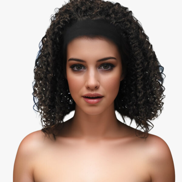 Especially Yours Curly Headband Wig Shoulder-Length Layers of Natural Spiral Curls with Full, Bouncy Volume, Comfy Stretch Band/Runway Shades of Black Headband Kinky Curly Synthetic Hair Wigs For African American Women 16 Inch #JL01-LY-1437A-1/LY-1437A-1B/LY-1437A-2/LY-1437A-OP1B30/LY-1437A-OP27/LY-1437A-OP430 - Image 13