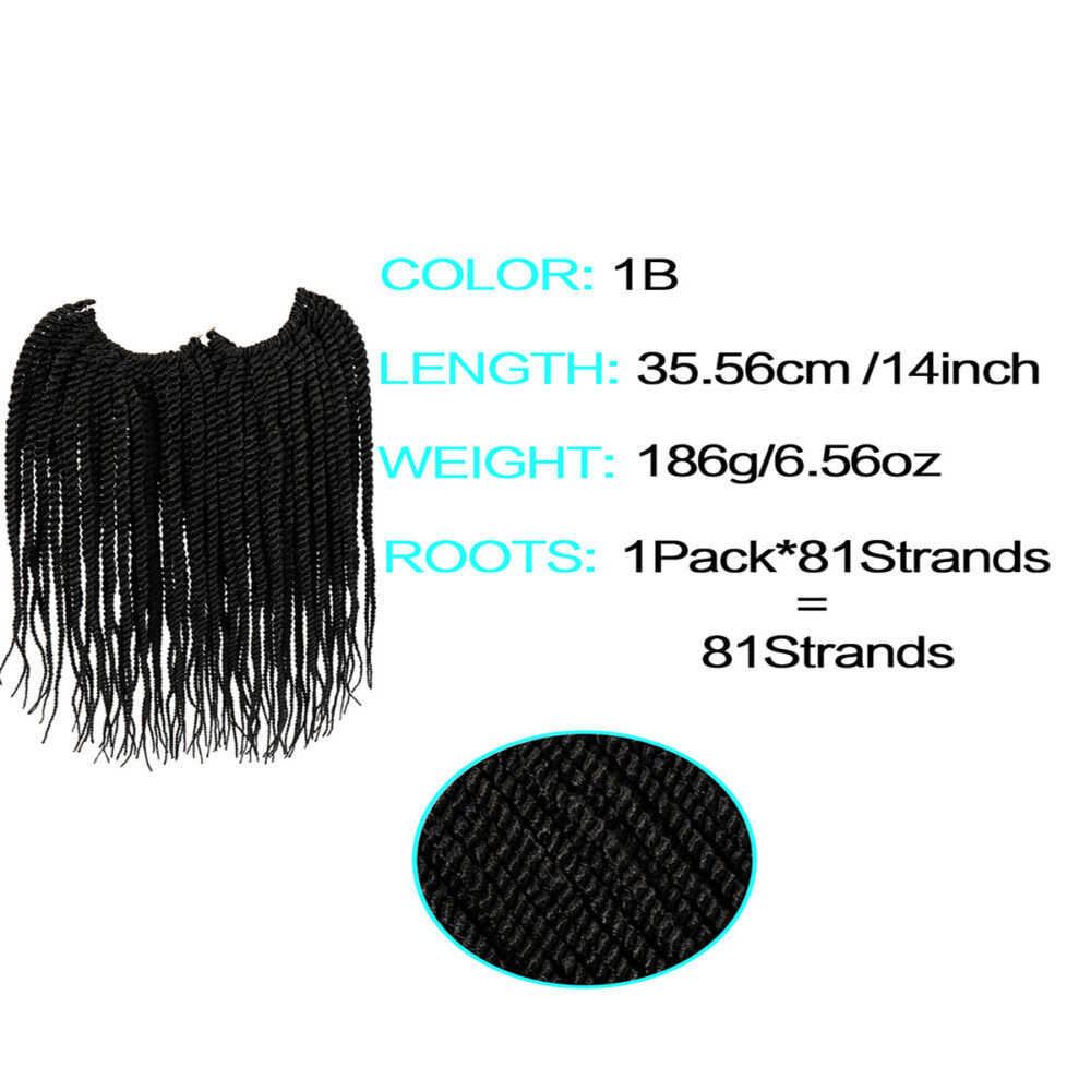 6541  BRAID PRE-FEATHERED BOX BRAID 14" #JL01-FREETRESS-BRAID-1B - Image 4