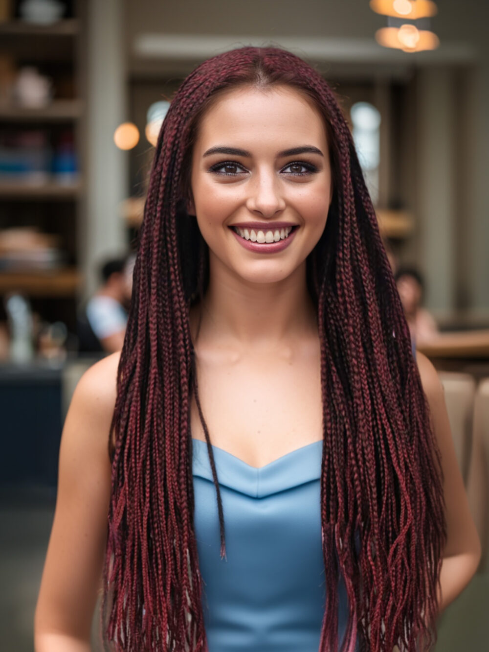 6541  28 inch Braided Wigs for Women Full Lace Front Box Braided  Wig KnotlessBraided Wigs plus Hand Braided  Wigs With Hair synthetic wig #JL01-1032-T27/1032-T30/1032-T530 - Image 11