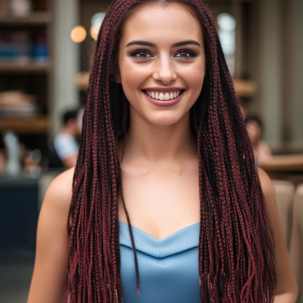 6541  28 inch Braided Wigs for Women Full Lace Front Box Braided  Wig KnotlessBraided Wigs plus Hand Braided  Wigs With Hair synthetic wig #JL01-1032-T27/1032-T30/1032-T530 - Image 11
