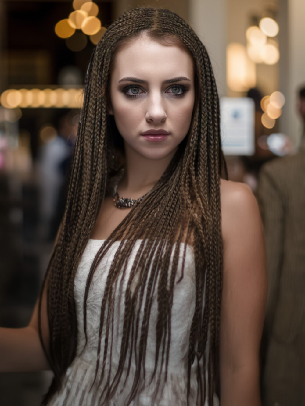 6541  30 inch Braided Wigs for Black Women Full Lace Front Box Braided  Wig KnotlessBraided Wigs Lightweight Braids Synthetic Lace Front #JL01-1038-T27/1038-T30/1038-T530
