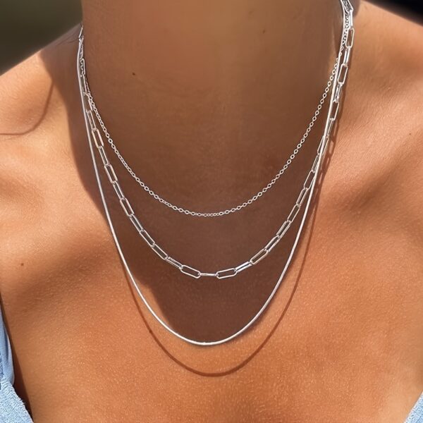 6541  The three-piece set can be freely divided and paired with a fashionable  and beautiful sparkling multi-layer necklace to create the best gift accessory #JL01-WJ-S0005yinse