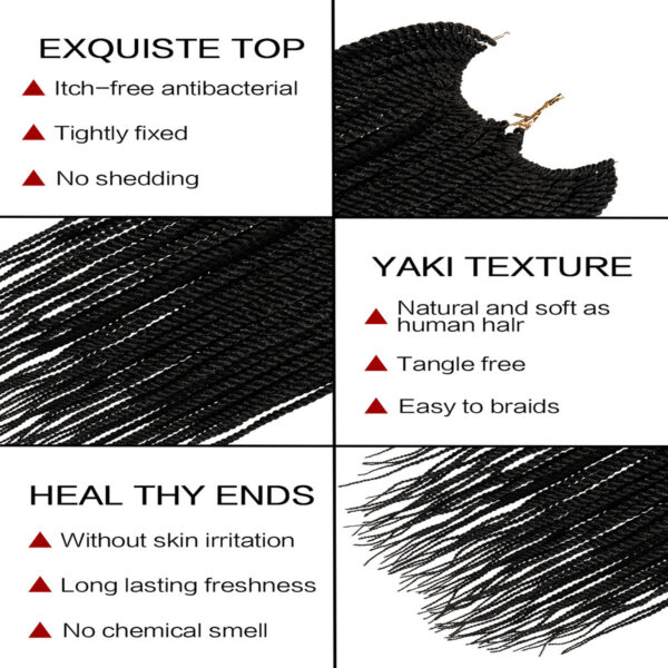 6541  BRAID PRE-FEATHERED BOX BRAID 14" #JL01-FREETRESS-BRAID-1B - Image 5