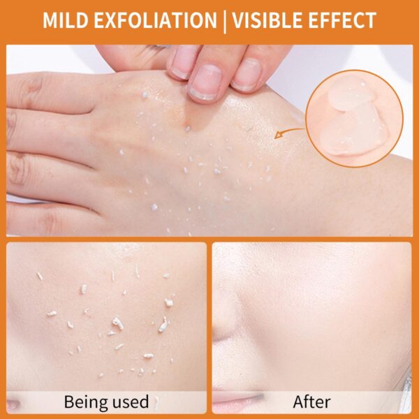 Orange Enzyme Exfoliating Gel Facial deep cleansing and moisturizing gentle mud to remove dead skin #JL02-A313-Orange Gel - Image 4