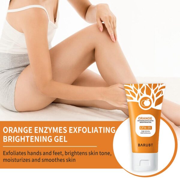 Orange Enzyme Exfoliating Gel Facial deep cleansing and moisturizing gentle mud to remove dead skin #JL02-A313-Orange Gel - Image 6