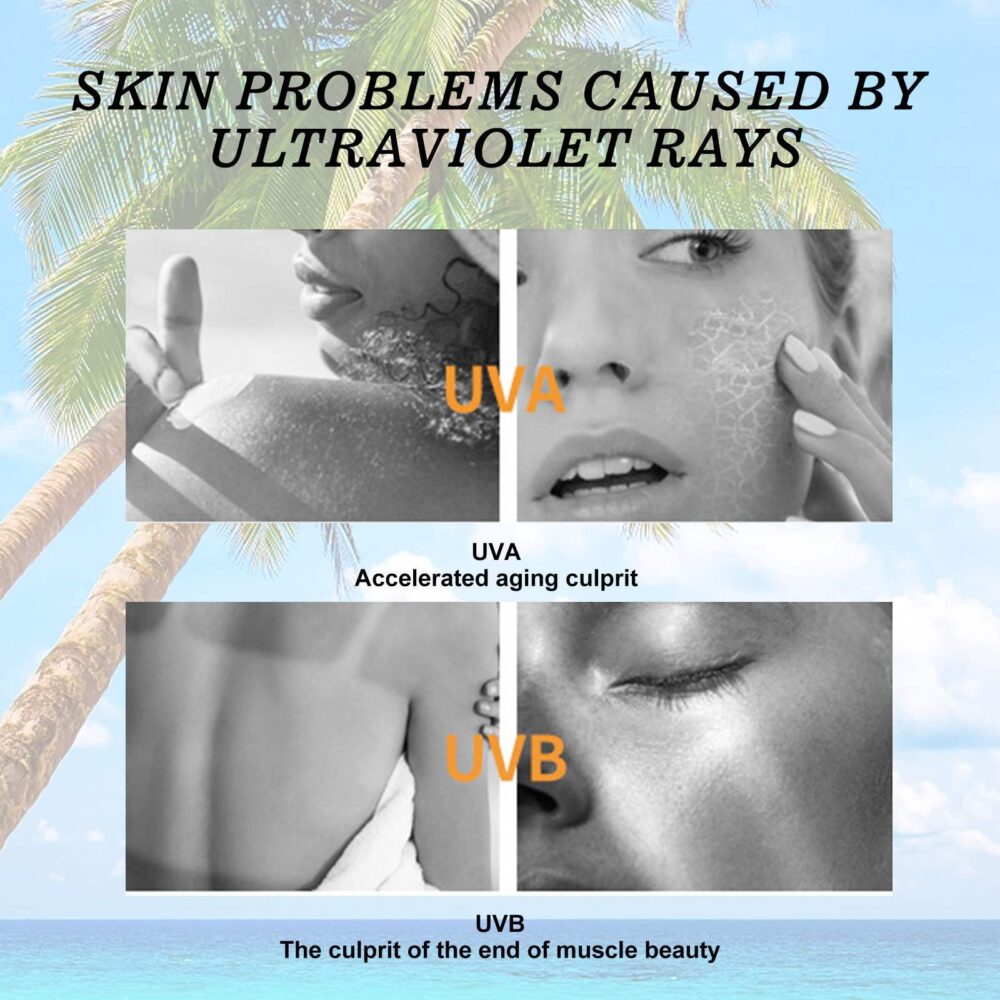 Hyaluronic Acid Hydra Sunscreen 50ml Chemical Sunscreen Hydra Breathable strong sunscreen #JL02-A313-Blue Sun Gel - Image 6
