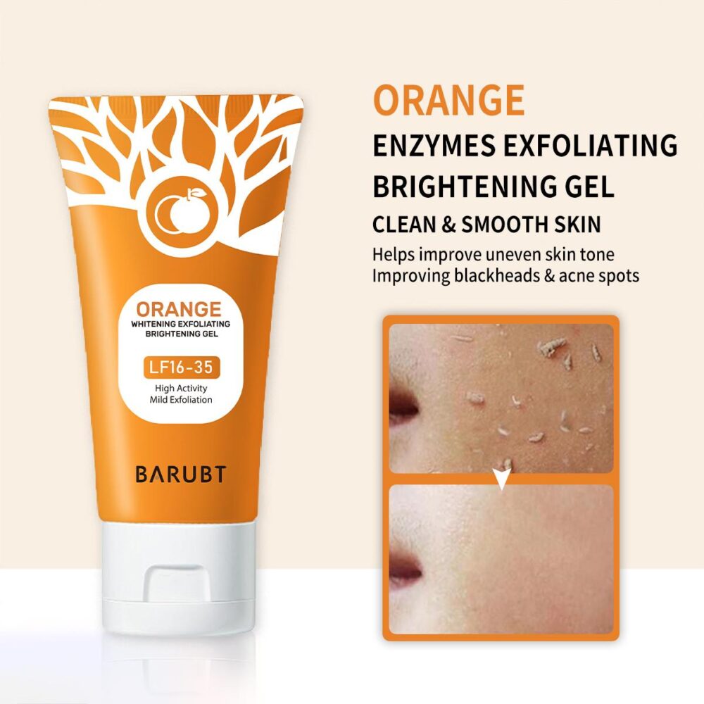 Orange Enzyme Exfoliating Gel Facial deep cleansing and moisturizing gentle mud to remove dead skin #JL02-A313-Orange Gel - Image 7