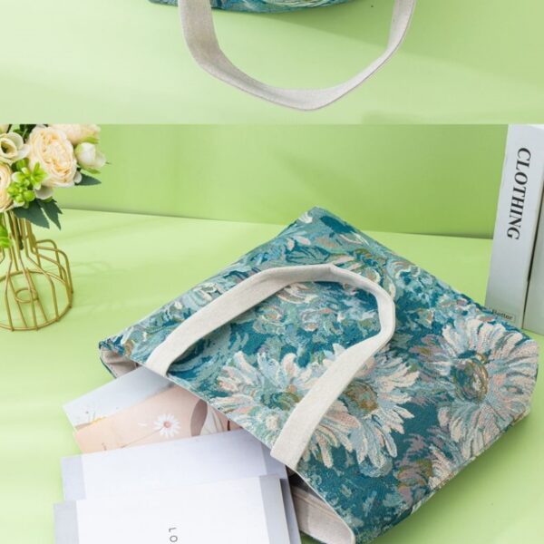 6541  Monet flower bag #JL03-M2040017C - Image 4